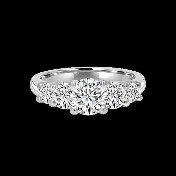 5 Stone La Mer Engagement Ring image