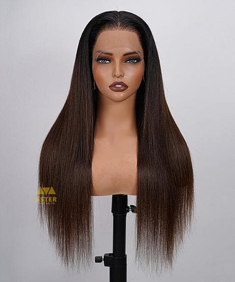 13×6 Lace Wig T1b4 Virgin Human Hair image